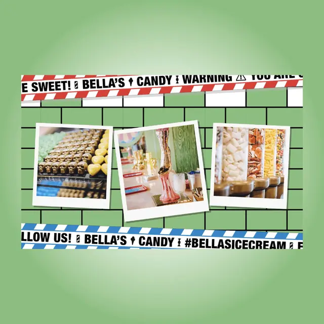 Social media content voor Bella's Candy & Ice Cream