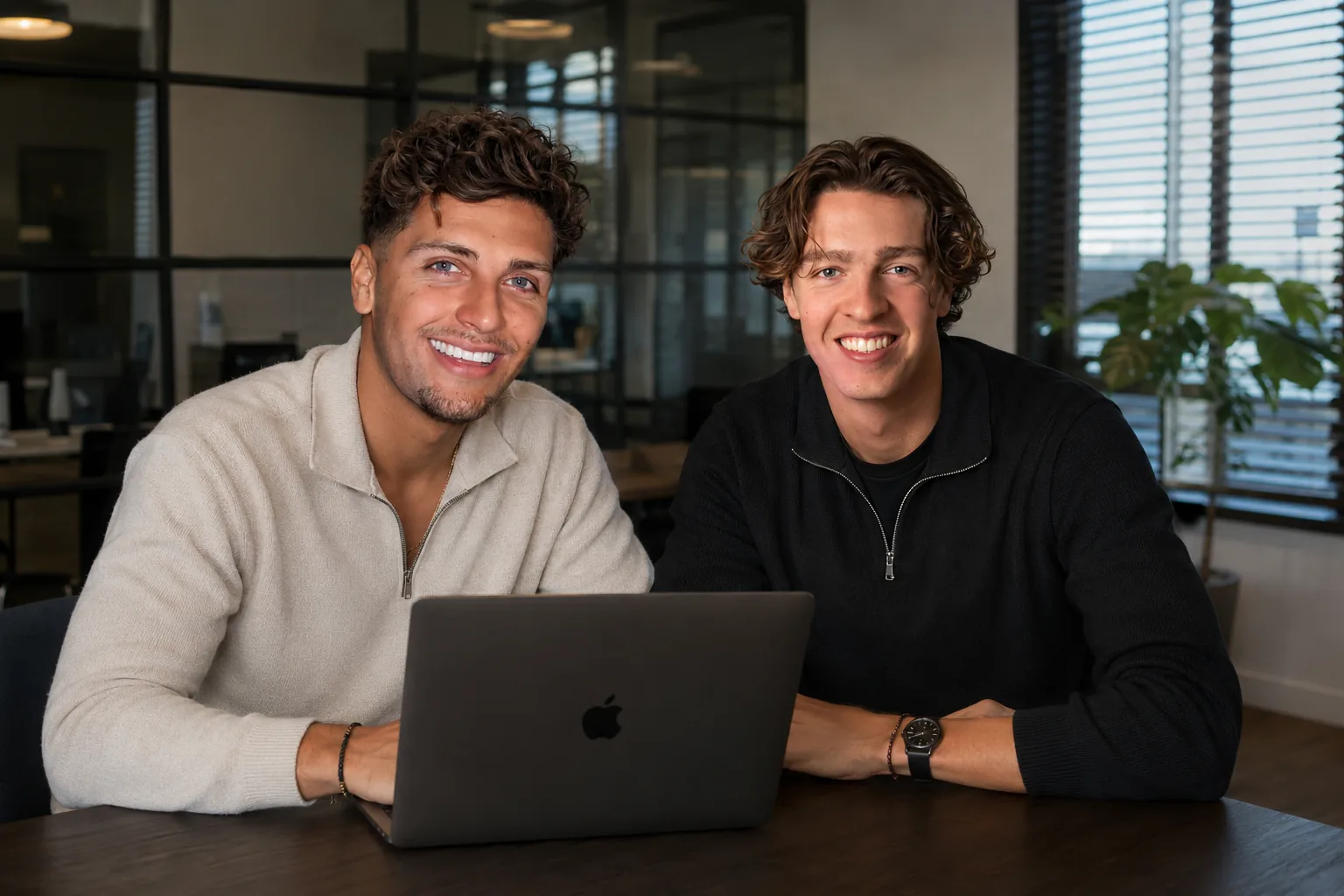 Preston Ziessen (links) en Dave van online marketingbureau TISKO